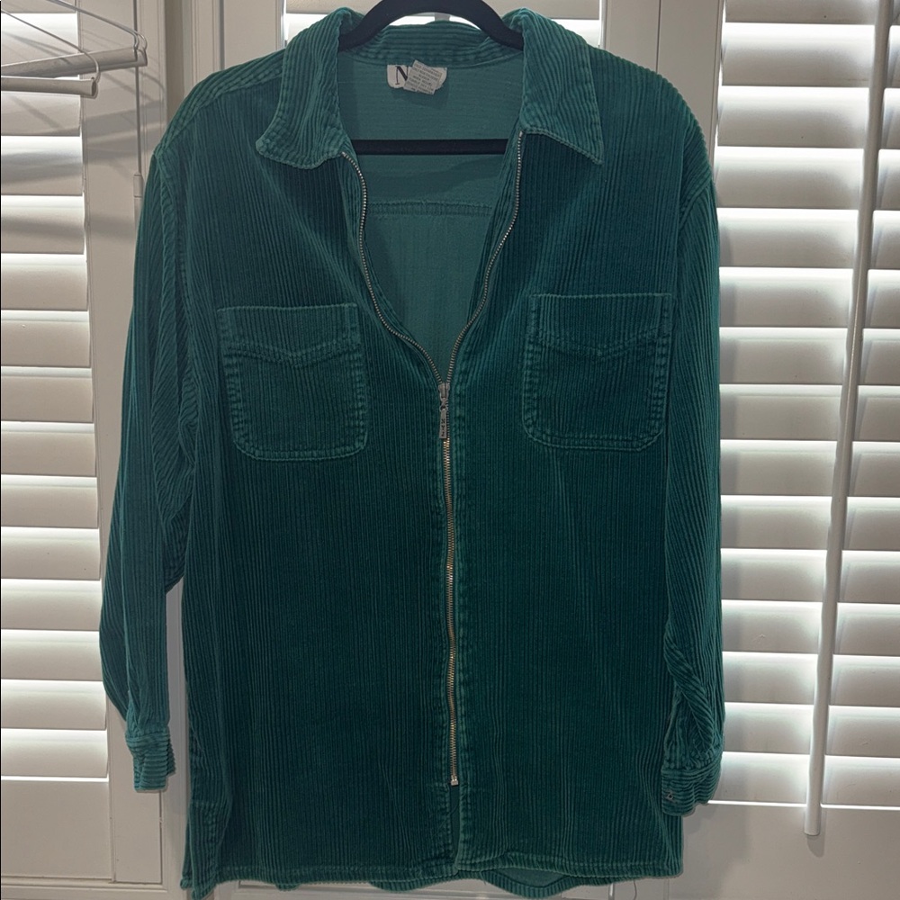 Forest Green Women's Corduroy Utility Jacket